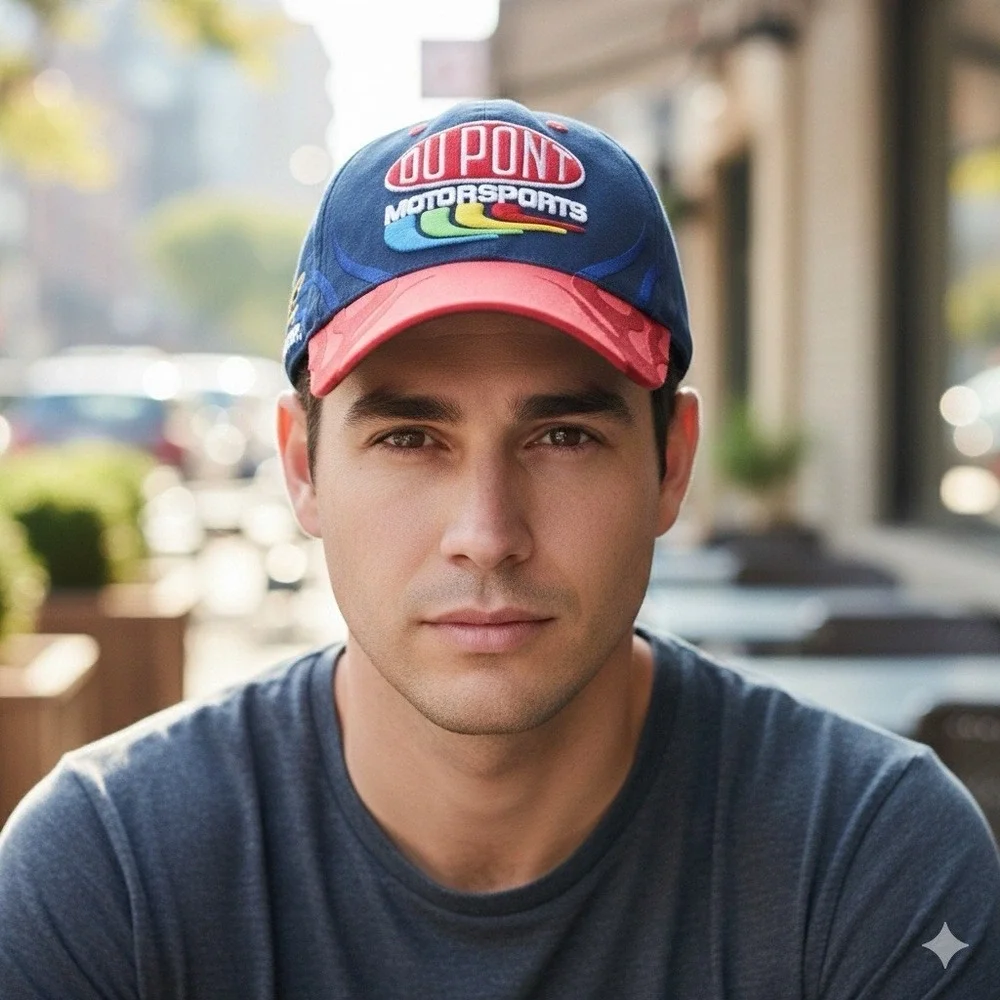 Vintage Jeff Gordon Du Pont Fitted One Size Hat Chase Authentics Nascar Hendrick